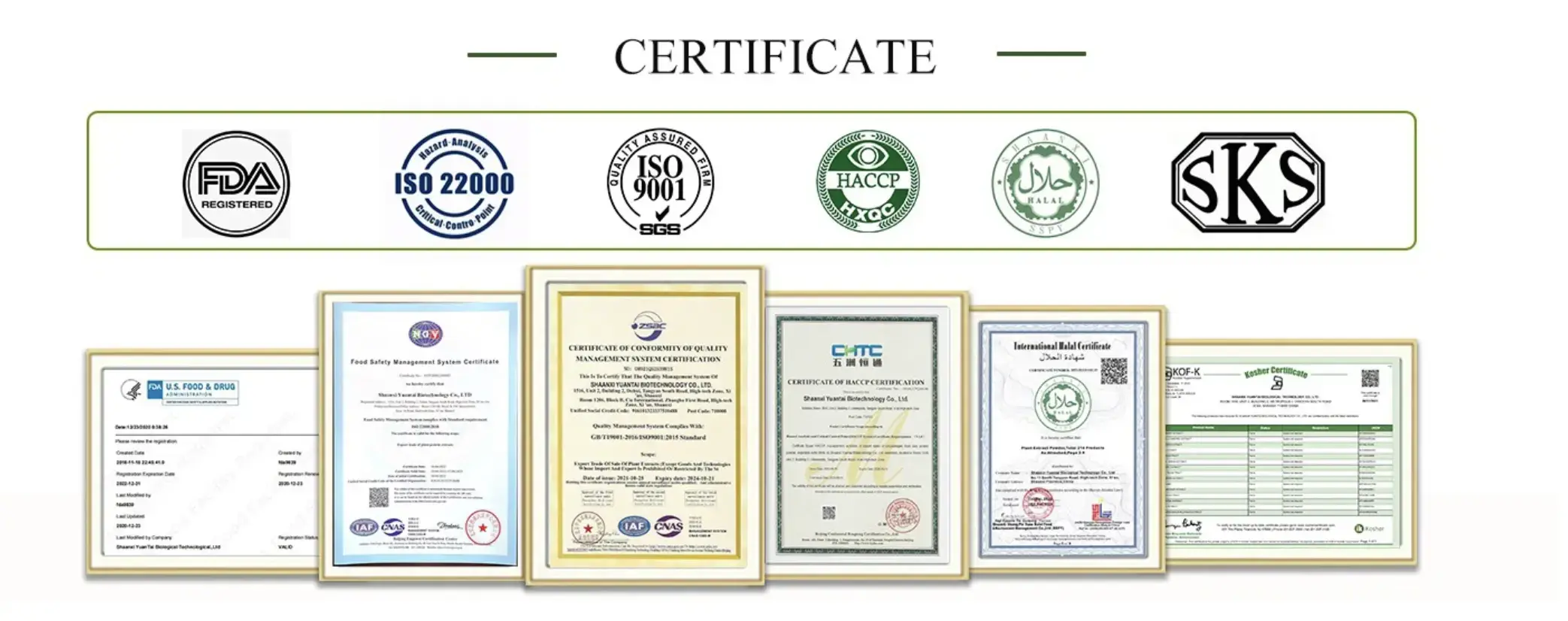 Certifications